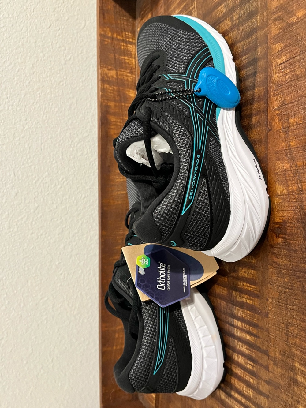 Women’s ASICS Gel-Contend 6 Black/Teal Running Shoes